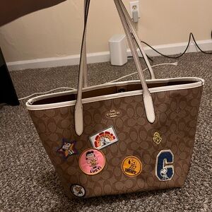 Coach snoopy tote